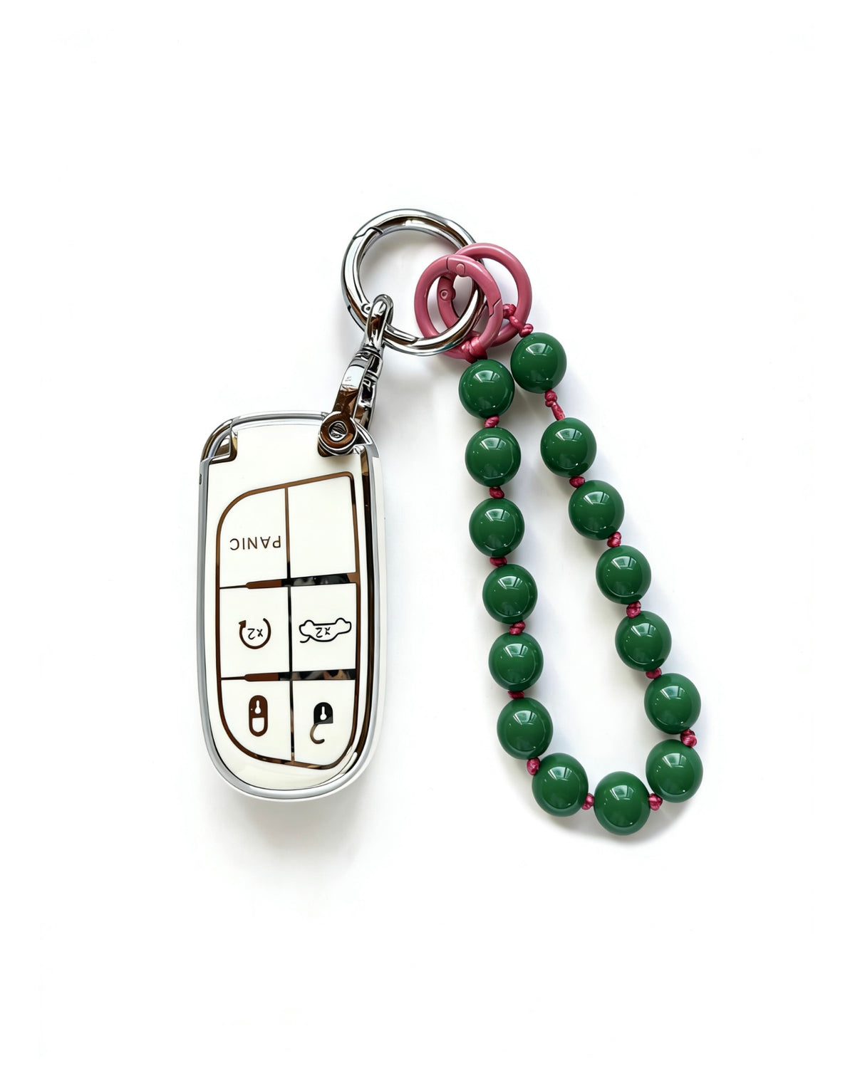 Jade Bead Jeep Key Fob Case