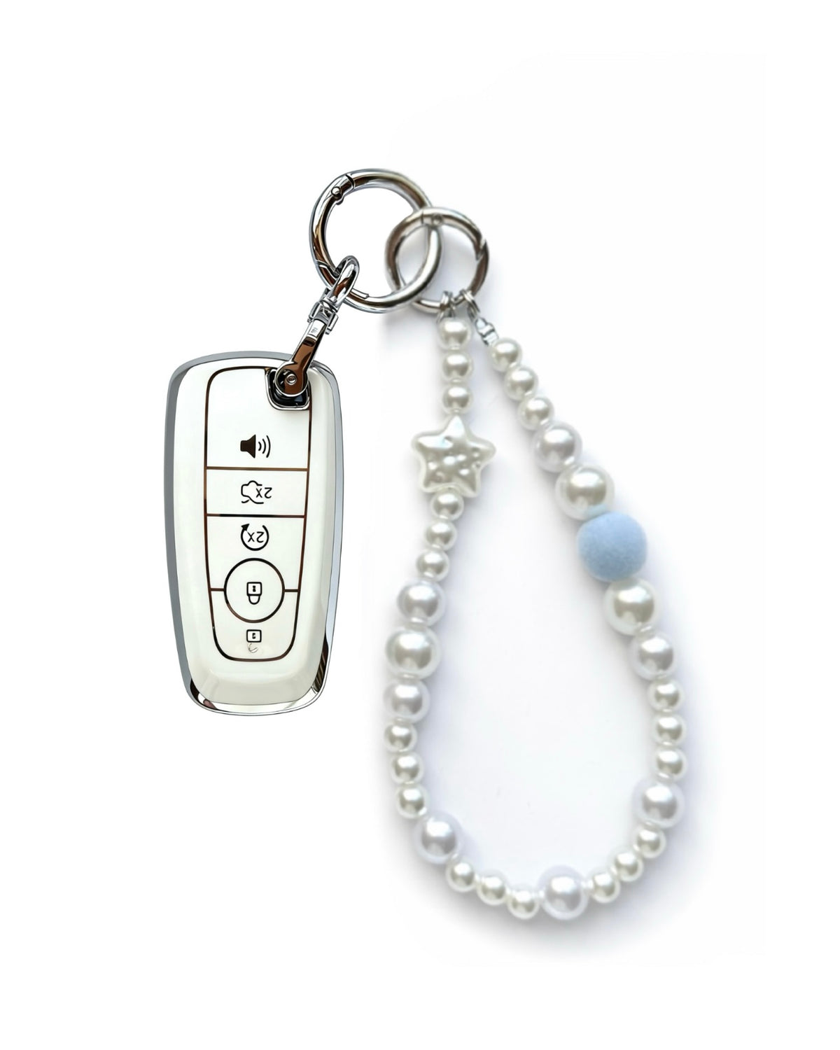 Sky Pearl Ford Key Fob Case