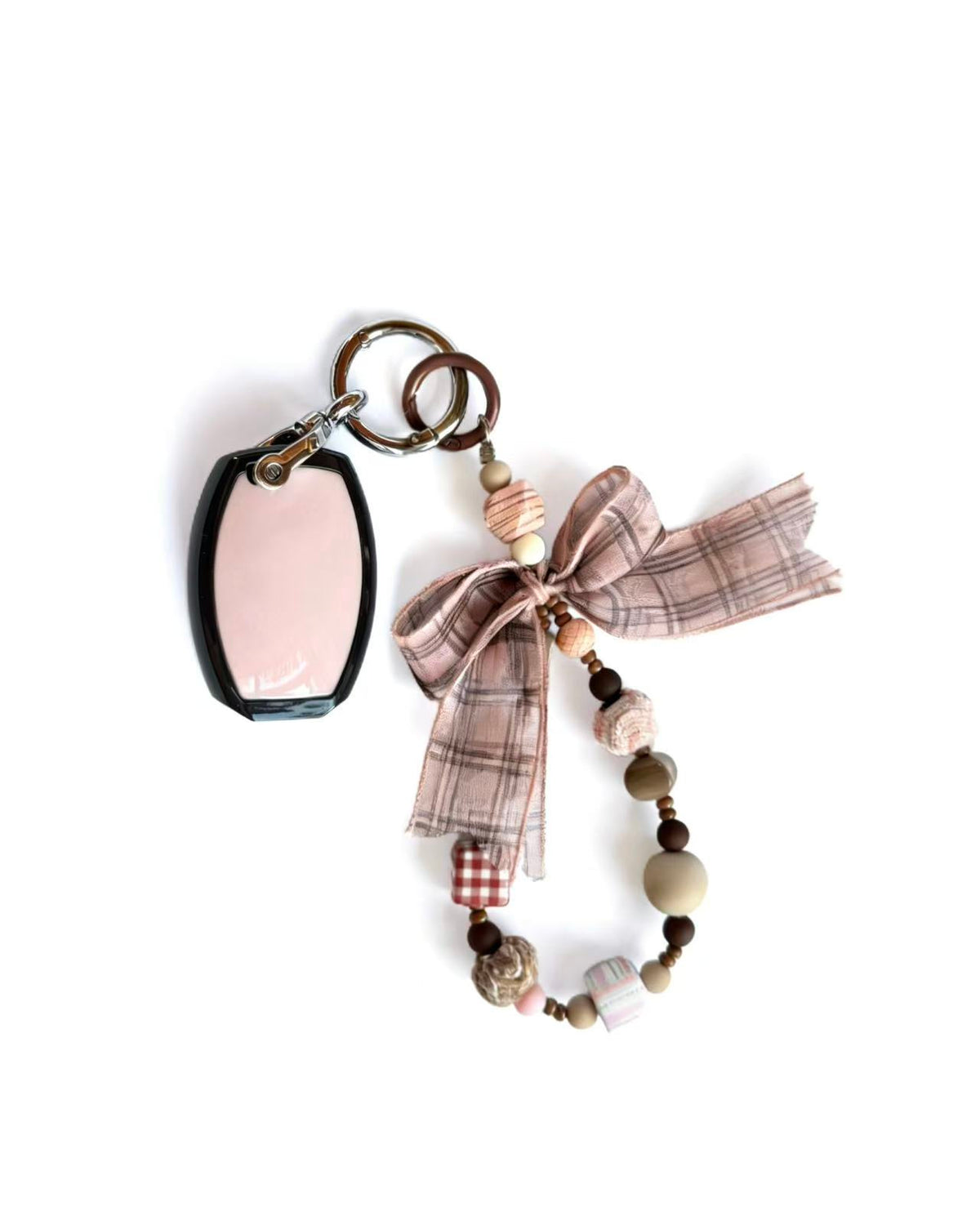 Wooden Pink Mercedes Benz Car Key Fob Case